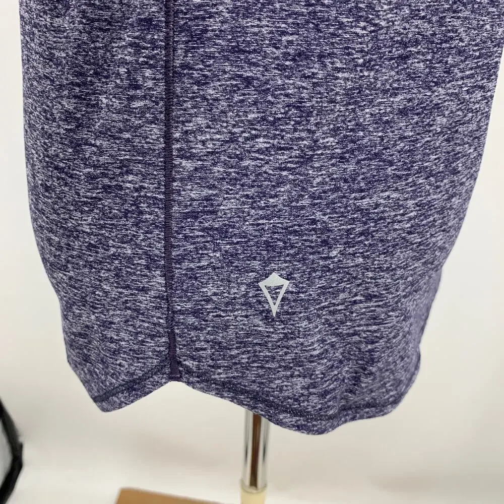 Lululemon Ivivva Top Girls Youth 12 Navy Long Sleeve Performance Thumbholes